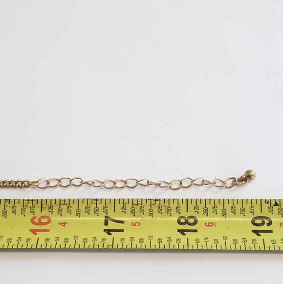 Unique Goldtone & Black Diamond Crystal Necklace - Picture 5 of 9